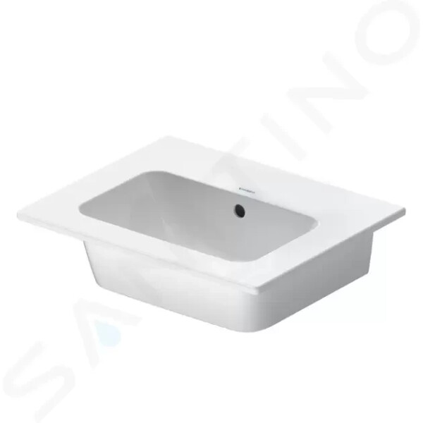 DURAVIT - ME by Starck Nábytkové umyvadlo 530x430 mm, s WonderGliss, matná bílá 23365332601