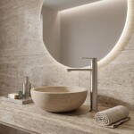 REA - Umyvadlová vysoká baterie Arcos Brush Nickel REA-B6966