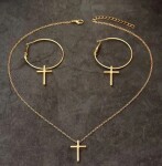Dovoz Náhrdelník + náušnice s křížkem
