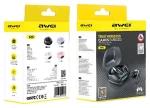 AWEI T25 černá / Bezdrátová sluchátka / TWS / mikrofon / Bluetooth 5.3 / dobíjecí pouzdro (T26)