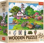 TREFL Dřevěné puzzle Letní ráj