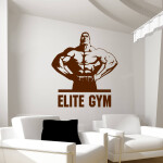 Samolepka Elite Gym Barva: červená, Velikost: 80 x 85 cm