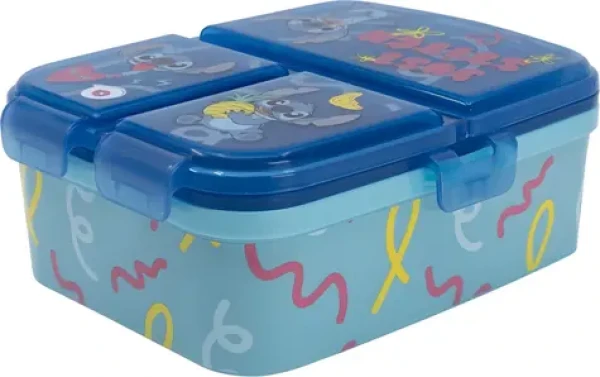 STOR XL Multi Box na svačinu Stitch / Box na svačinu / 3 přihrádky / bez BPA (75099)