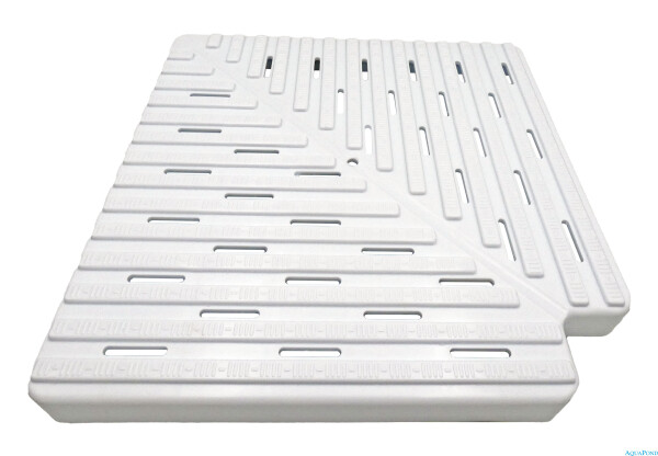 Astralpool Rohová deska 90° k přelivovému kanálu výška 22 mm, šířka 195 mm, cena je uvedena za 1 ks