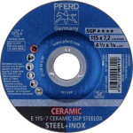 PFERD 62211300 E 115-7 CERAMIC SGP STEELOX brusný kotouč lomený Průměr 115 mm Ø otvoru 22.23 mm nerezová ocel, ocel 10 ks