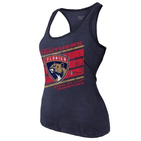 Fanatics Dámské tričko Florida Panthers 2024 Stanley Cup Champions Tri-Blend Racerback Tank Top Velikost: