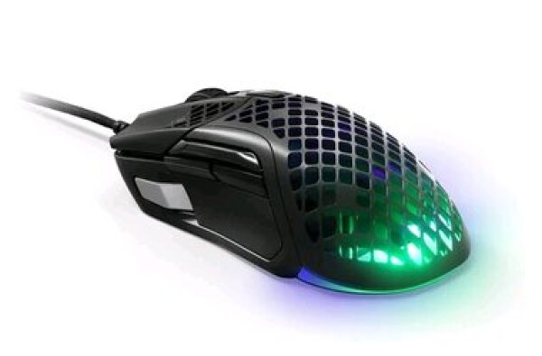 SteelSeries Aerox 5 černá / Herní myš / optická / 18000DPI / USB-A / 2m / 9 tlačítek (62401)
