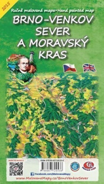 Brno venkov Sever Moravský kras Skládací mapa