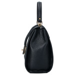 Elegantní dámská kožená kabelka do ruky Alina, černá