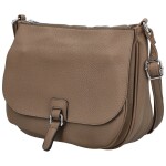 Trendy dámská koženková crossbody kabelka Grácie, khaki