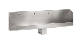SANELA - Nerezové pisoárové žlaby Pisoárový žlab s elektronikou, délka 2400 mm, napájení ze sítě, nerez SLPN 05E