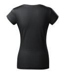 Fit V-neck tričko dámské ebony gray L