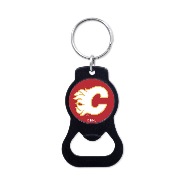Wincraft Přívěšek na klíče Calgary Flames NHL Black Bottle Opener Key Ring WI_62970322