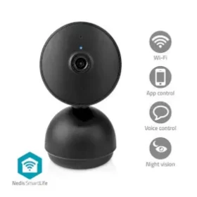Nedis WIFICI22CBK / Chytrá vnitřní kamera / Wi-Fi / Full HD 1080p / SmartLife / microSD (WIFICI22CBK)