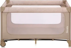 LIONELO Postýlka cestovní Jasmin Beige Sand / od 0 do 36 měsíců (LO-JASMIN EASY FOLD BEIGE SAND)