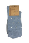 WiK 37761 Dámské ponožky vzor 35-42 modrá 35-38