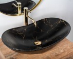 REA - Umyvadlo na desku Royal 60 Black Marble Mat REA-U7478