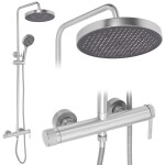 REA - Sprchový set Grace Brush Nickel REA-P4400