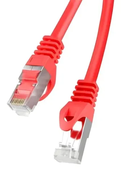 Lanberg CAT6 FTP 0,25 m červená / Patch kabel / RJ45-RJ45 / Fluke Passed (PCF6-10CC-0025-R)