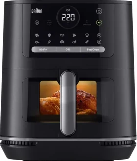 Braun HF5075IBK černá / Horkovzdušná fritéza / 2000 W / PFAS free / dotykové ovládání (0X12500024)