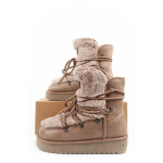 D.Franklin snow boots ladies winter fashion fur insulated brown high dámské 40