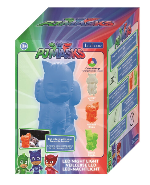 Lexibook designové noční světlo LED 3D PJ Masks 20 cm - Alltoys Lexibook
