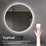 CERANO - Koupelnové LED zrcadlo Libro - Ø 80 CER-476720