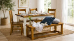 ARTEN (NANO Systems s.r.o.) Jídelní stůl FIORE 140 - borovice (světle hnědý medový)