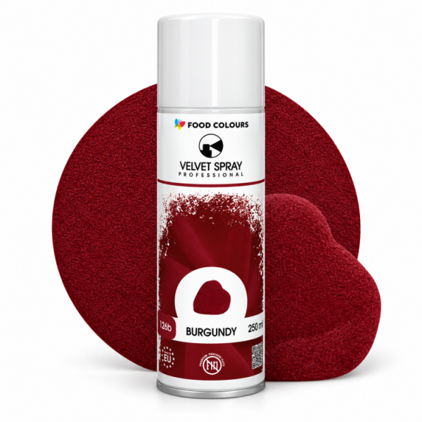 Sametový sprej Food Colours Burgundy (250 ml)
