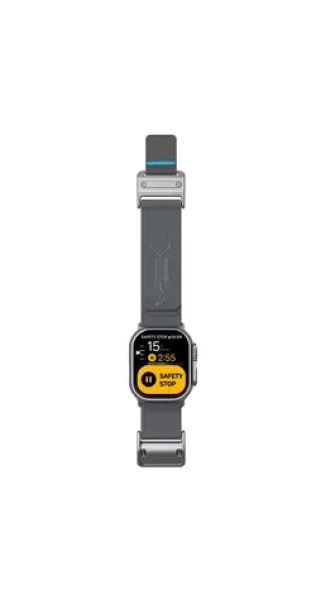Aulumu A11 Mag Buckle Slim řemínek pro Apple Watch, stříbrná spona, šedý pásek (6975941662157)