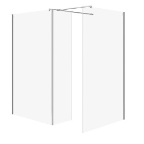 CERSANIT - SET B802 WALK-IN MILLE FIX STĚNA CHROME 100X90X30X200 VIR S601-189