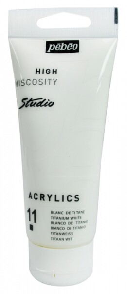 Pébéo Studio Acrylic 100 ml 011 běloba titanová