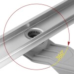 REA - Scarico lineare Neox Superflow BRUSH NICKEL 60 REA-G2705