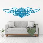 Samolepka Harley Davidson křídla Barva: bílá, Velikost: 80 x 22 cm