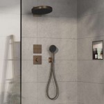 HANSGROHE - ShowerSelect Comfort Termostatická baterie pod omítku, kartáčovaný bronz 15575140
