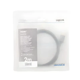 LogiLink HDMI 2.0 černá / HDMI kabel / 4K UHD / 60 Hz / 2 m (CHA0101)