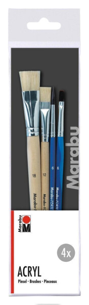 Marabu Sada štětců Acryl 4 ks