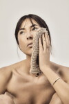Meraki Sada na mytí a masáž těla Jute Nature, přírodní barva, textil