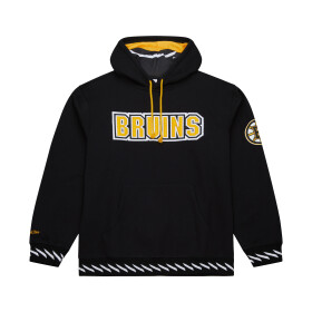 Mitchell & Ness Pánská mikina Boston Bruins NHL Playmaker Fleece Hoodie Vintage Logo Velikost: L