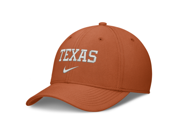 Nike Pánská kšiltovka Texas Longhorns NCAA Rise On-Field SwooshFlex Dri-FIT Flex Velikost: L/XL