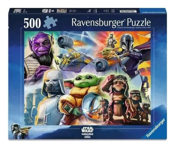 Puzzle Star Wars: Mandalorian a Grogu 500 dílků