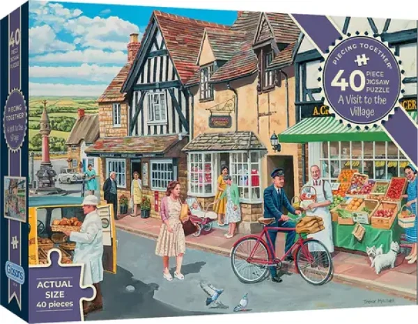 GIBSONS Puzzle Skládáme spolu: Návštěva vesnice
