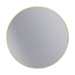 Erga Round, kulaté zrcadlo 100cm, zlatý rám, ERG-V01-ROUND-1010-GD