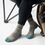 Dámské merino ponožky SMARTWOOL Women's Hike Light Cushion Fox Meadow Mi, Taupe/Natural Marl velikost: 42-45 (L)