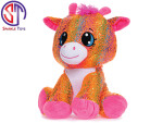 Plyšová žirafa Star Sparkle sedící 37 cm - oranžová