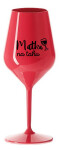 MATKA NA TAHU - červená nerozbitná sklenice na víno 470 ml