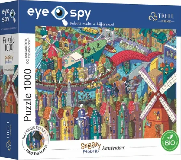 Trefl - Puzzle - UFT Eye-Spy Sneaky Peekers: Amsterdam