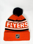 Outerstuff Dětská zimní čepice Philadelphia Flyers NHL Jacquard Cuffed Knit With Pom