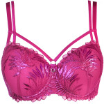 Dámská push-up podprsenka V-10261 Fuchsie tmavě růžová - Axami fuchsie 75C