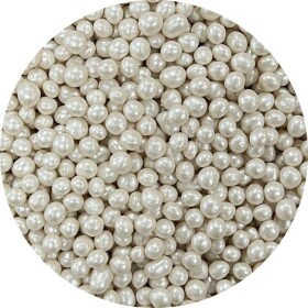 Dortisimo 4Cake Cukrovo-rýžové perly bílé perleťové 5 mm (60 g) Besky edice